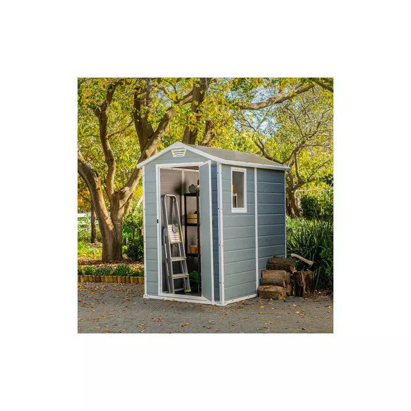 Abri de jardin en résine 2,5m² Premium 46 S gris clair + plancher - Keter