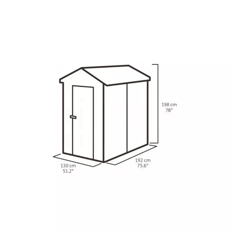 Abri de jardin en résine 2,5m² Premium 46 S gris clair + plancher - Keter