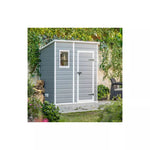 Abri de jardin en résine 2,06m² monopente + plancher gris Keter