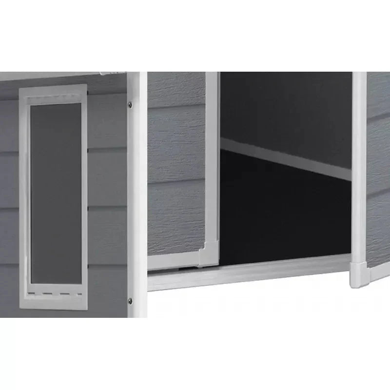 Abri de jardin en résine 2,06m² monopente + plancher gris Keter