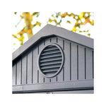 Abri de jardin en résine aspect bois grisé 2,3m² Darwin 46 + plancher - Keter