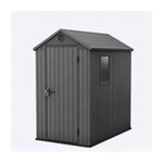 Abri de jardin en résine aspect bois grisé 2,3m² Darwin 46 + plancher - Keter