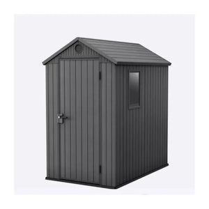 Abri de jardin en résine aspect bois grisé 2,3m² Darwin 46 + plancher - Keter