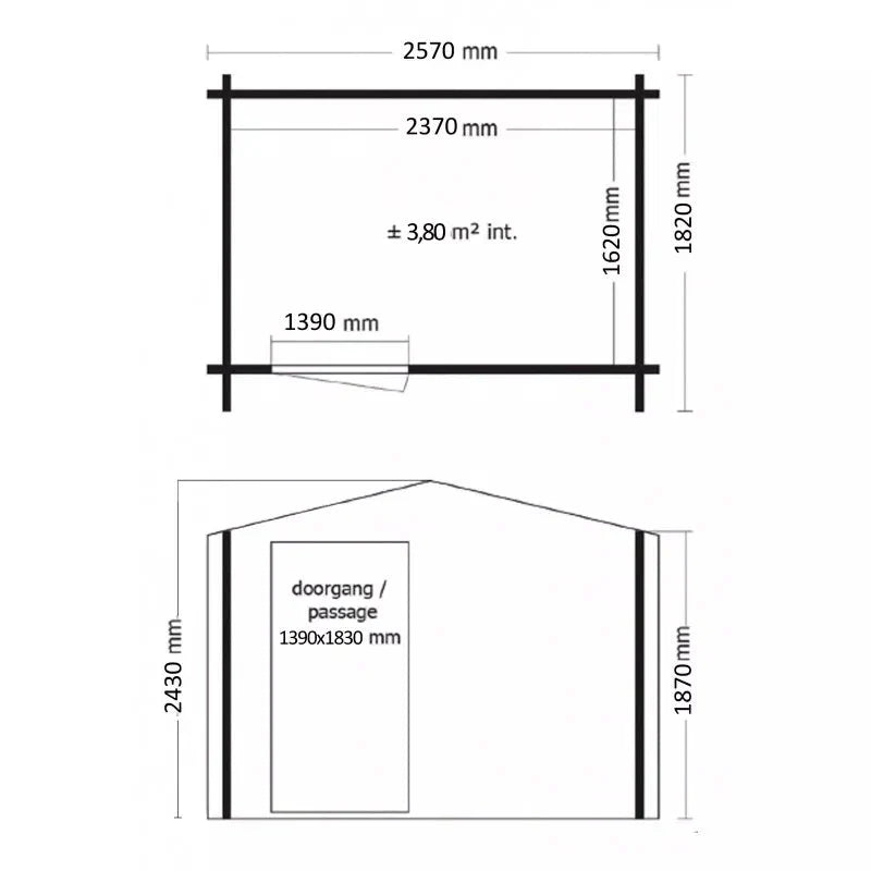 Abri de jardin en résine Sydney 4,41m² + plancher Keter