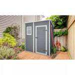 Abri de jardin en résine 2,06m² monopente + plancher gris Keter