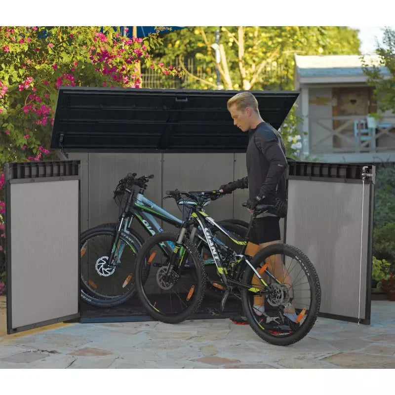 Coffre de jardin en résine brossée Brossium 2100L - Keter