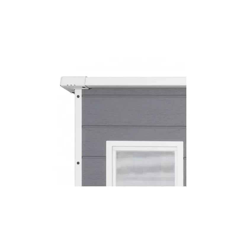 Abri de jardin en résine 2,06m² monopente + plancher gris Keter