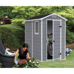 Abri de jardin en résine 2,5m² Premium 46 S gris clair + plancher - Keter