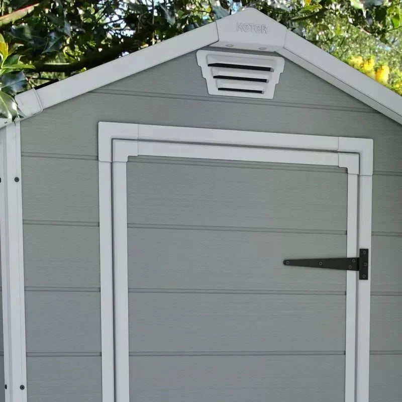 Abri de jardin en résine 2,5m² Premium 46 S gris clair + plancher - Keter