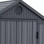 Abri de jardin en résine aspect bois grisé 2,3m² Darwin 46 + plancher - Keter
