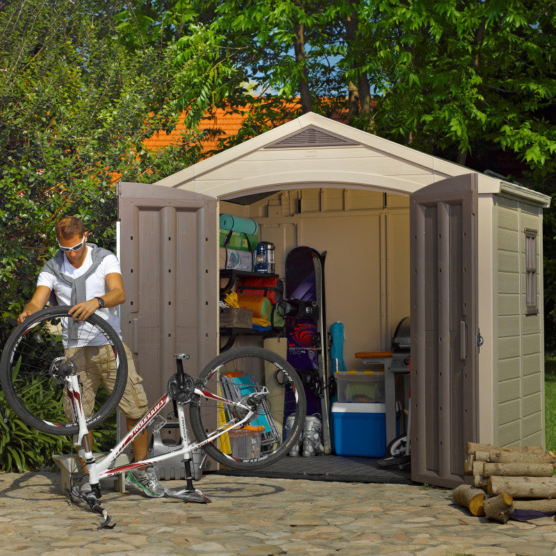 Abri de jardin en résine Sydney 4,41m² + plancher Keter