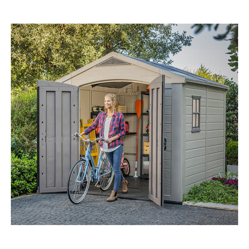Abri de jardin en résine Sydney 6,32m² + plancher Keter