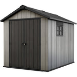 Abri en résine brossée Oakland 759 Brossium 6,6m² - plancher - Keter