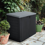 Coffre de jardin multifonctions en résine Store-It-Out Max 1200L toit plat noir - Keter