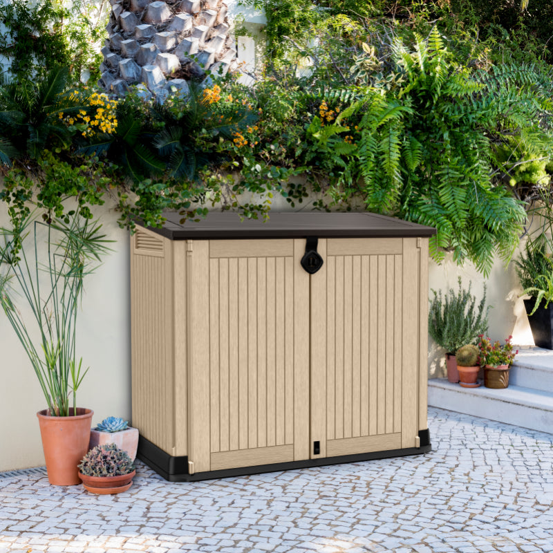 Coffre en résine multifonctionnel 880L - beige - Keter