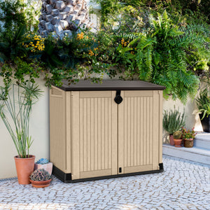 Coffre en résine multifonctionnel 880L - beige - Keter