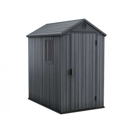 Keter Darwin 4x6 Storage Shed - Graphite (252274)